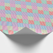 Angled Gingham Patchwork Geschenkpapier (Ecke)