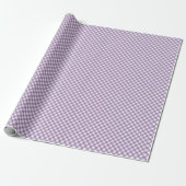 Angled Lavender und White Gingham Geschenkpapier (Ungerollt)
