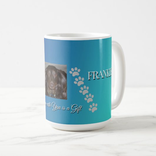 Angled Pawprints Tribute Kaffeetasse (VorderseiteRechts)