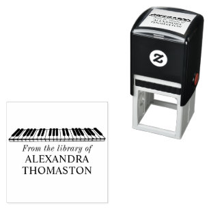Angled Piano Keyboard Library Name Permastempel