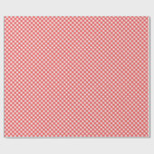 Angled Red und White Gingham Geschenkpapier (Flach)