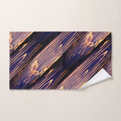 Angled Wood Tile Badhandtuch Set (Handtuch)