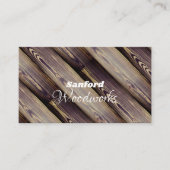 Angled Wood Tile Visitenkarte (Vorderseite)