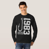 ANGLER 42. GEBURTSTAG FANGBESCHRÄNKTE AUSGABE 1983 T-Shirt (Vorne ganz)