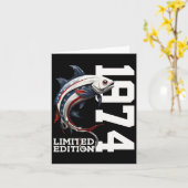 Angler 51. Geburtstag Fishing Limited Edition 1974 Karte (Gelbe Blume)