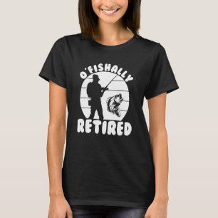 Angler Angelschnur Rentner Angelhaken Köder T-Shirt