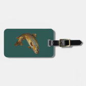 Angler-Anhänger – Forellen-Fischerei-Design   Gepäckanhänger (Vorderseite horizontal)