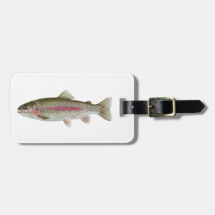 Angler-Anhänger – Forellen-Fischerei-Design   Gepäckanhänger