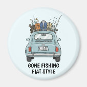 Angler-Fiat-Auto Magnet (Vorne)