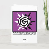 Angler-Fisch-Geburtstags-Karte Karte (Rückseite)