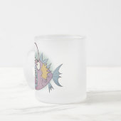 Angler-Fisch-mattierte Tasse (Vorderseite Links)