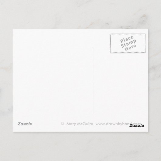 Angler-Fische Postkarte (Rückseite)