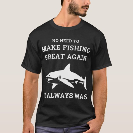 Angler-Fischer Spruch T-Shirt (Vorderseite)