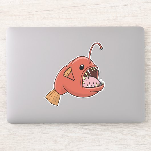 Angler Fish Aufkleber (Computer)