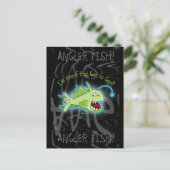 Angler Fish Postkarte (Stehend Vorderseite)