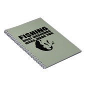 Angler Fishing Themed Funny Slogan Notizblock (Rechte Seite)