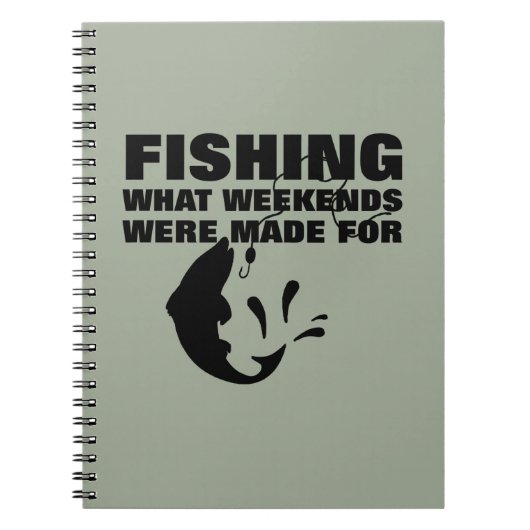 Angler Fishing Themed Funny Slogan Notizblock (Vorderseite)