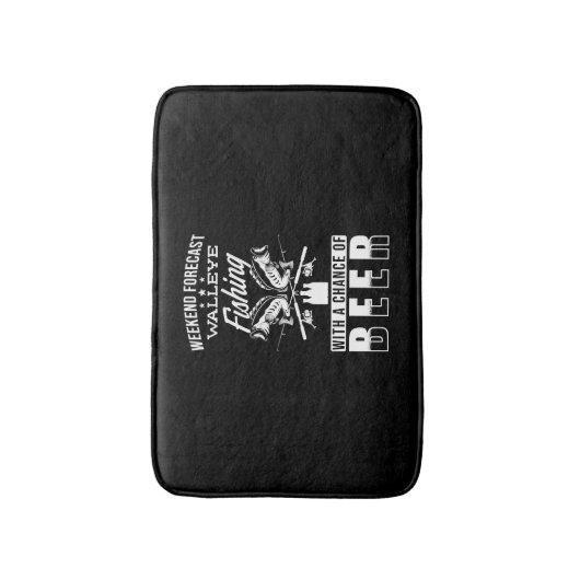 Angler Gift Walleye Fish Badematte (Vorderseite Vertikal)