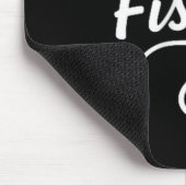 Angler-Grafik im Taschenformat für echte Fischer Mousepad (Ecke)