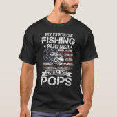 Angler I mein Lieblings-Angelpartner ruft mich Pop T-Shirt (Vorderseite)