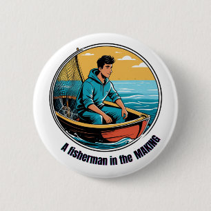 Angler in der Ausbildung Button