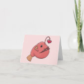 Angler in Liebe Karte (Vorderseite)