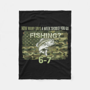 Angler Junge Amerikanische Tarnung USA-Flagge Bass Fleecedecke