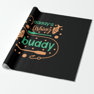 Angler Kunst Daddy Fisher Freunde Geschenkpapier