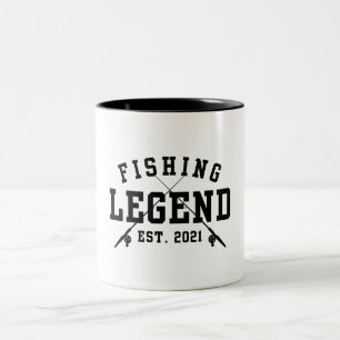 Angler-Legende seit 2021 Zweifarbige Tasse
