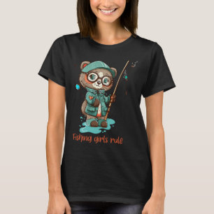 Angler Mädchen regieren  T-Shirt