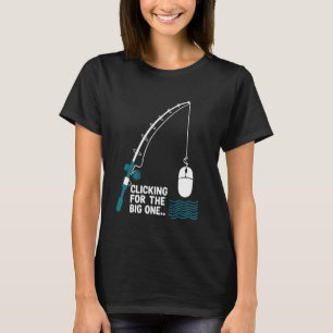 Angler-Maus-Geschenk für Fischer Lustiges Angel-Ge T-Shirt