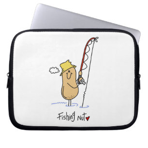 Angler-Nuss-T-Shirts und Geschenke Laptopschutzhülle