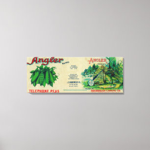 Angler Peas LabelChicago, IL Leinwanddruck