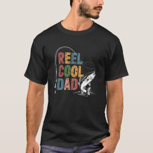 Angler-Rolle Papa Lustiger Fischer Angelgeschenk T-Shirt