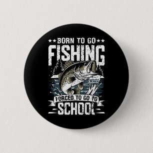 Angler-Shirt für jugendliche Jungen, gezwungen zur Button