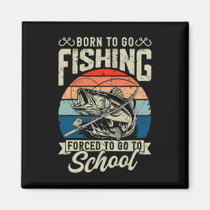 Angler-Shirt für Teenager-Jungs, die gezwungen wer Magnet