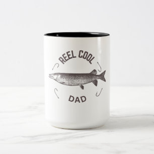 Angler-Shirt 'Reel Cool Dad' Zweifarbige Tasse