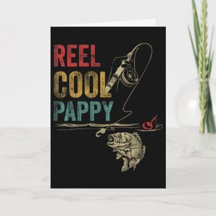 Angler-Shirt "Reel Cool Pappy Fish" zum Vatertag  Karte