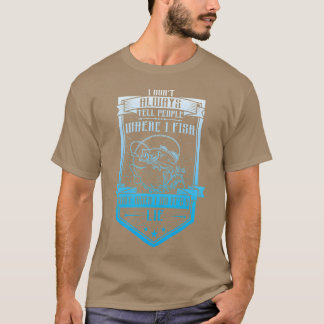 Angler Sportfischer Petri Heil Angelhaken ret T-Shirt