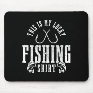 Angler Spruch Geschenk für Angler Das ist mein Glü Mousepad
