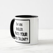 Angler Super Talent. Fischerei Tasse (Vorderseite Links)