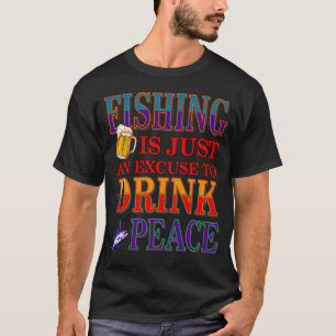 Angler-Tag Angelschnur-Liebhaber Angelschnur-Trink T-Shirt