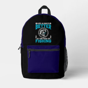 Angler-Thema Bedruckter Rucksack