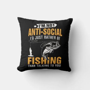 Angler-Thema Kissen