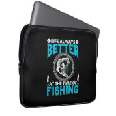 Angler-Thema Laptopschutzhülle (Vorne Rechts)