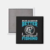 Angler-Thema Magnet (Vorderseite/Rückseite)