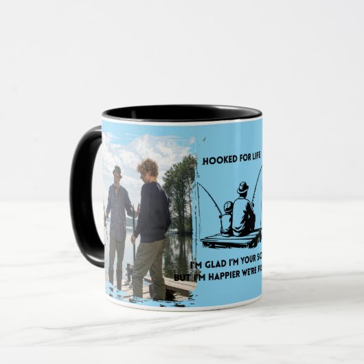 Angler-Vater fürs Leben  Tasse (Vorderseite Links)