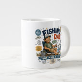 Angler-Vater  Jumbo-Tasse (Vorderseite Rechts)
