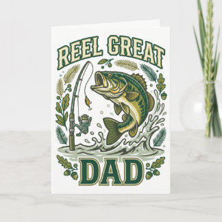 Angler-Vater Vatertag Grußkarte Karte