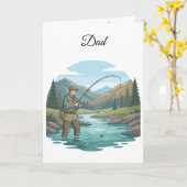 Angler-Vatertag-Gruß Karte (Gelbe Blume)